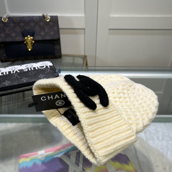 1:1 quality version Pineapple Pattern Double C logo Knit Wool beanie 5 colors