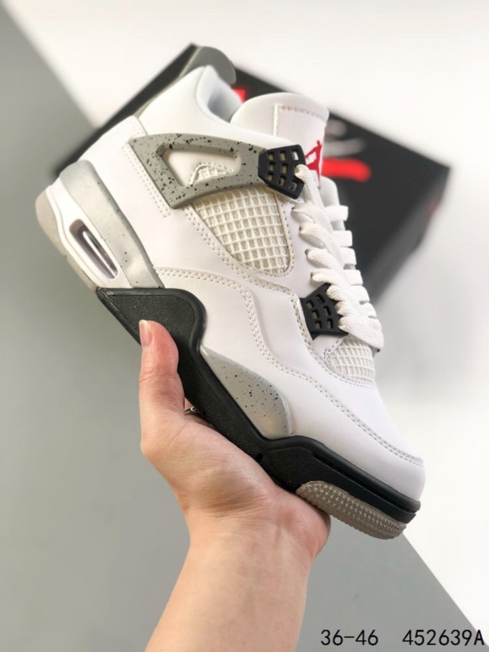 Generation 4 White Gray Basketball Shoes