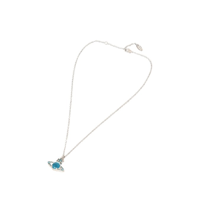 Lake Blue Transfer Bead Necklace 28659497