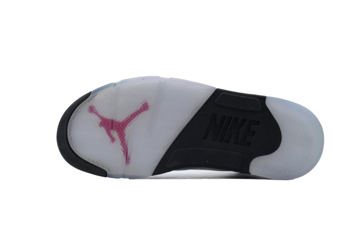 [plus-size shoes] 1:1 quality version Jordan 5   Fire Red  White Leather Basketball Shoes 29035327