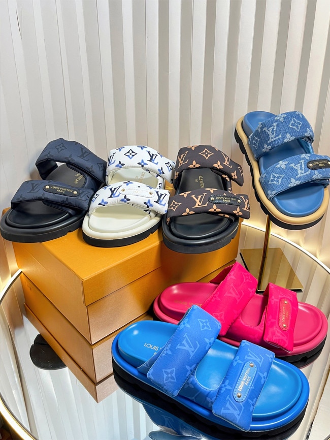 1:1 quality version 28000226 Chubby Old Flower Sandals 6 colors