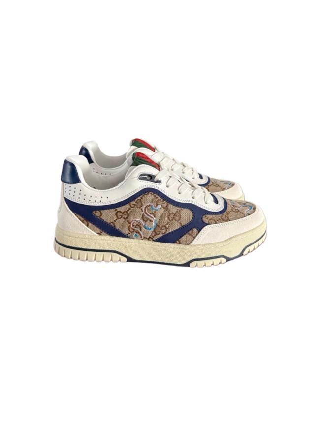 1:1 quality version GG Canvas Sneakers with Snake Embroidery Shoes 28974319