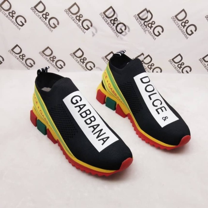 DOLCE    G@BB@N@ STRETCH MESH SORRENTO SNEAKERS WITH LOGO   DG47