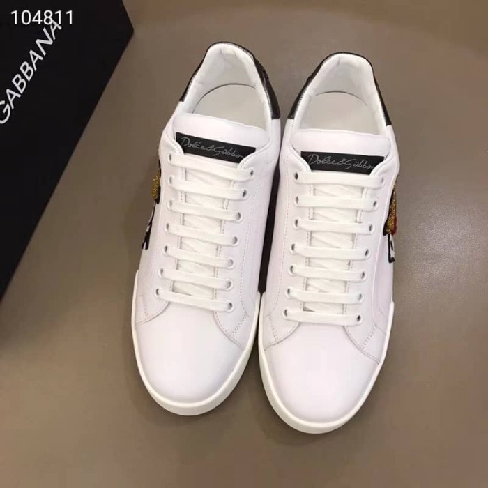 DOLCE    G@BB@N@ ROYAL PATCH SNEAKERS   DG4