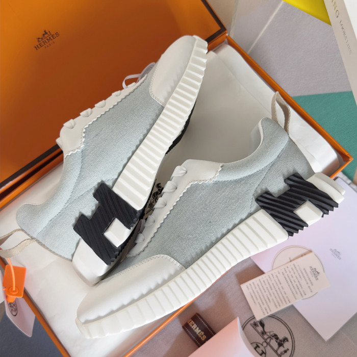 [plus-size shoes]Bouncing Couple Style Mixed Material Breathable Casual Sneakers 3 colors 29085233