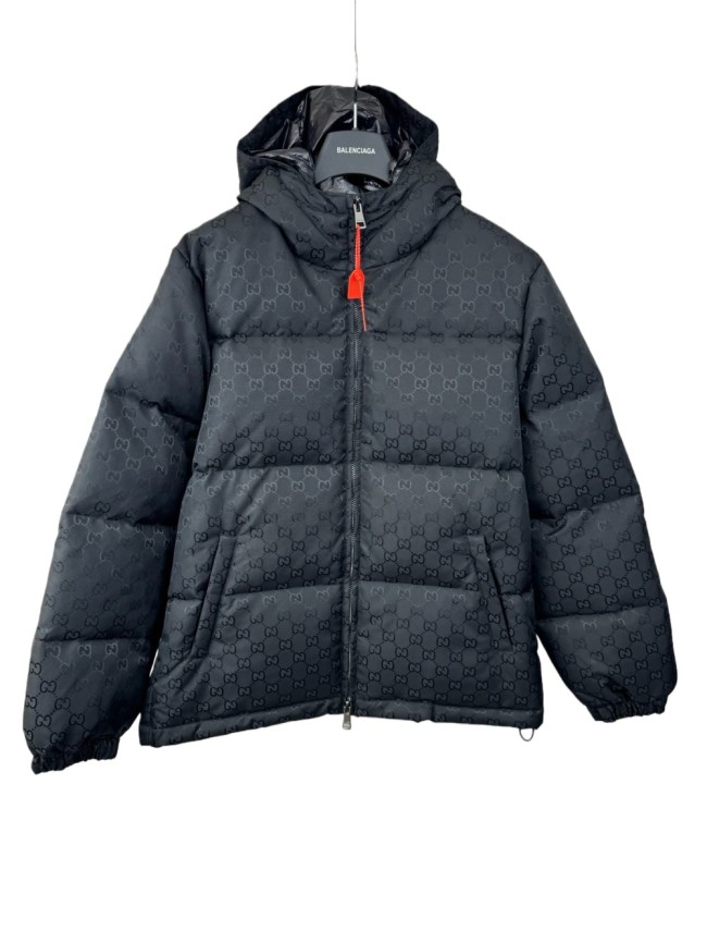[buy more save more]1:1 quality version Classic Double G black canvas hooded Down Jacket 28759355