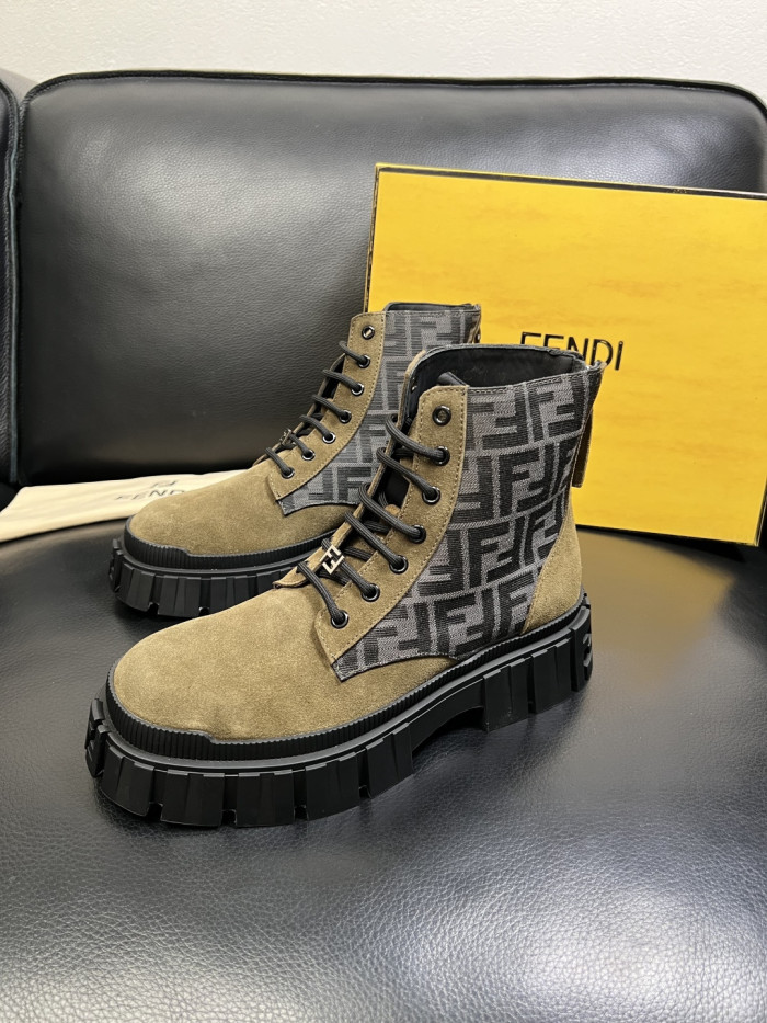 1:1 quality version Men's Patchwork High-Top Boots 3 colors 28710759