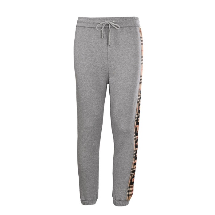 1:1 quality version Side Checkered Letter Print Pants 2 colors 28471208