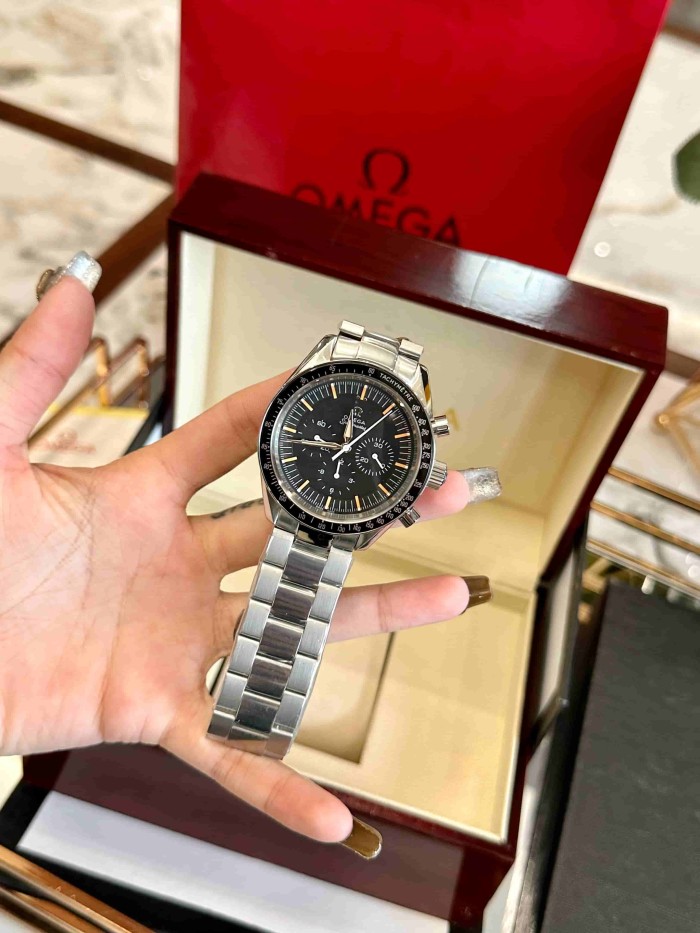1:1 quality version Speedmaster Series Black Dial Stainless Steel Strap Mechanical Movement Watch【Dial diameter：43mm】28877847