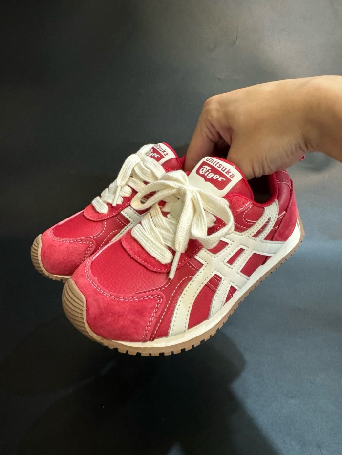 Autumn Winter Retro Leather Sneakers for Kids 3 colors 29006181