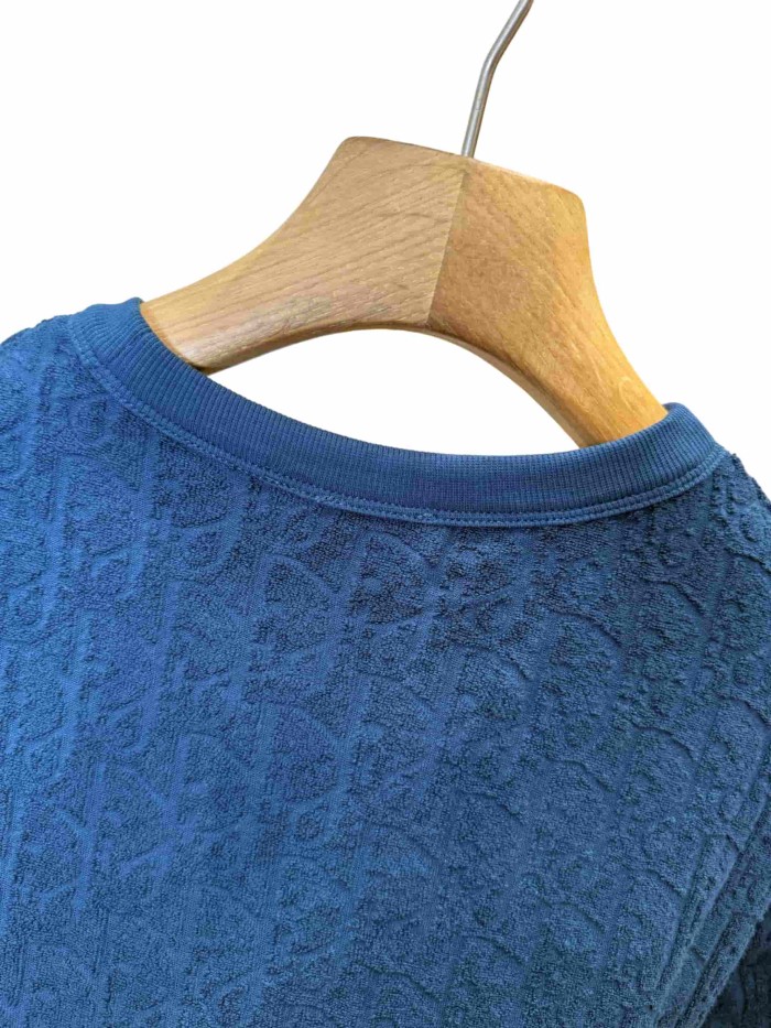 1:1 quality version Embossed Jacquard Cotton T-Shirt 2 colors 28960959