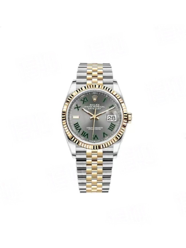 1:1 quality version Datejust Grey Dial with Dark Green Roman Numeral Markers Mechanical Movement Watch【Dial diameter:40mm 】28996144