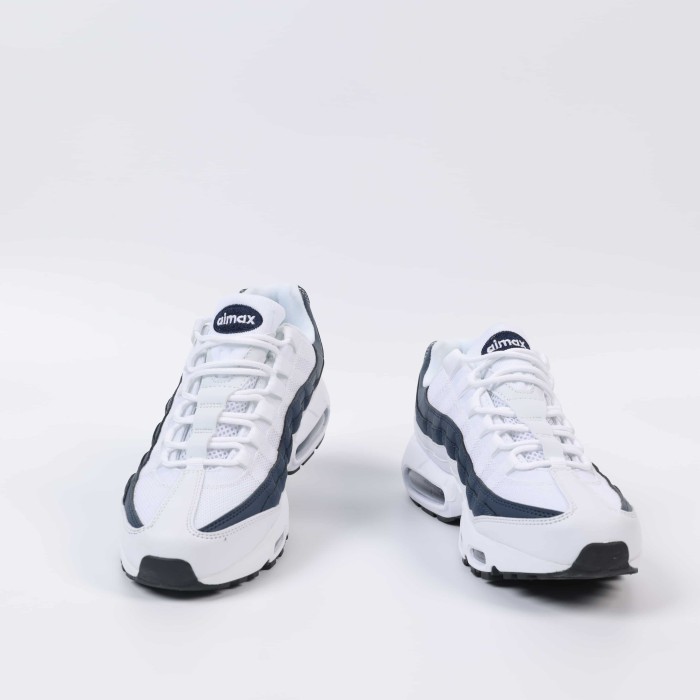 [plus-size shoes]Air Max 95 White Navy Blue Gradient Air Cushion Casual Sneakers 29064995