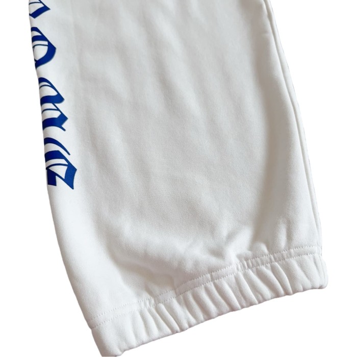 1:1 quality version Side blue Sanskrit letter printed fleece sweatpants 28751691