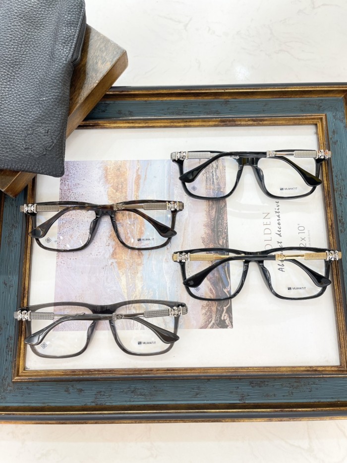 1:1 quality version Crucifix Embellished Lightweight Square Frame Glasses 4 colors