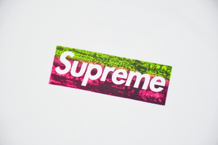 LA Relief Gradient Box Logo White T-Shirt Tee 29047945