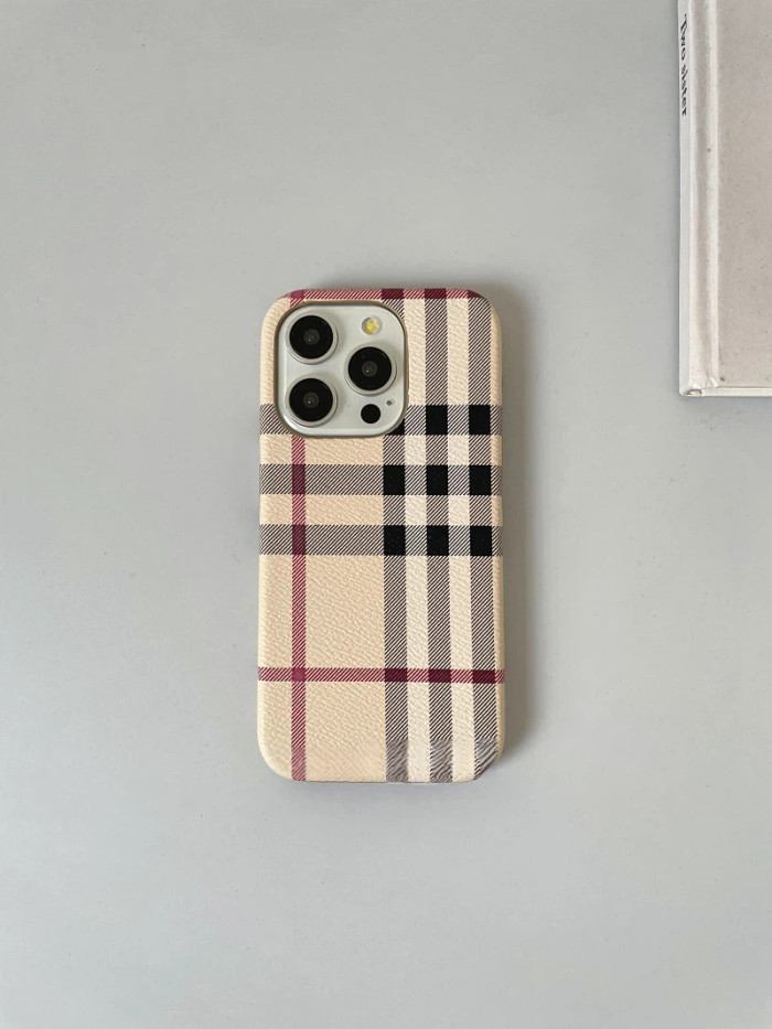 Vintage Scottish Plaid Beige Phone Case 28653785