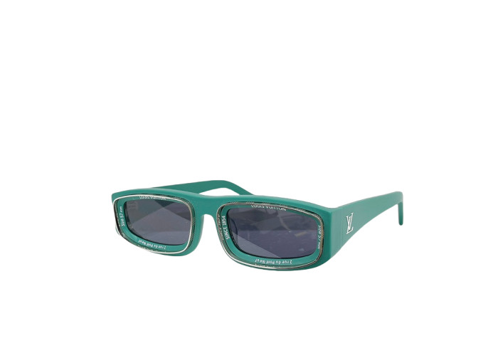 1:1 quality version Square Narrow Frame Monogram Glasses 9 colors