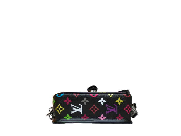 28183425 Embossed Leather Baguette Bag