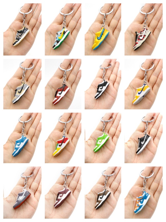 28360388 3D Sneaker Shoe Keychain 54 colors