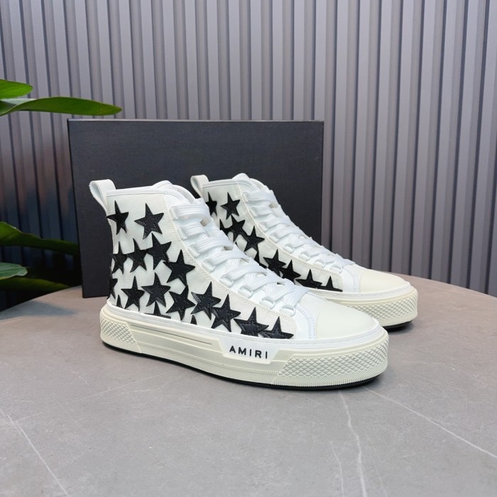 1:1 quality version Leather Star Embroidered High-Top Shoes 2 colors 28764674