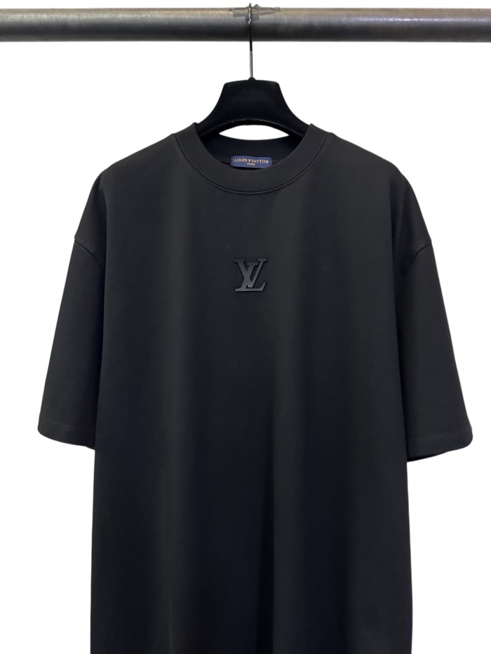 1:1 quality version Front and Back Logo Thick Pressure Adhesive Crew Neck Tee 3 colors 28903018