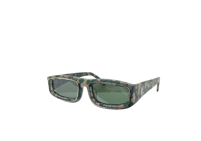 1:1 quality version Square Narrow Frame Monogram Glasses 9 colors