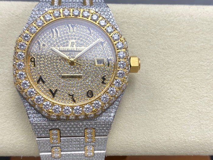 1:1 quality version Full Moissanite 15400 Mechanical Watch 21 colors【Dial diameter：41mm 】28773708