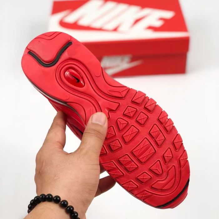 Air Max 97 Red Leopard Print Strip Full-Length Air Cushion Running Shoes 29062799