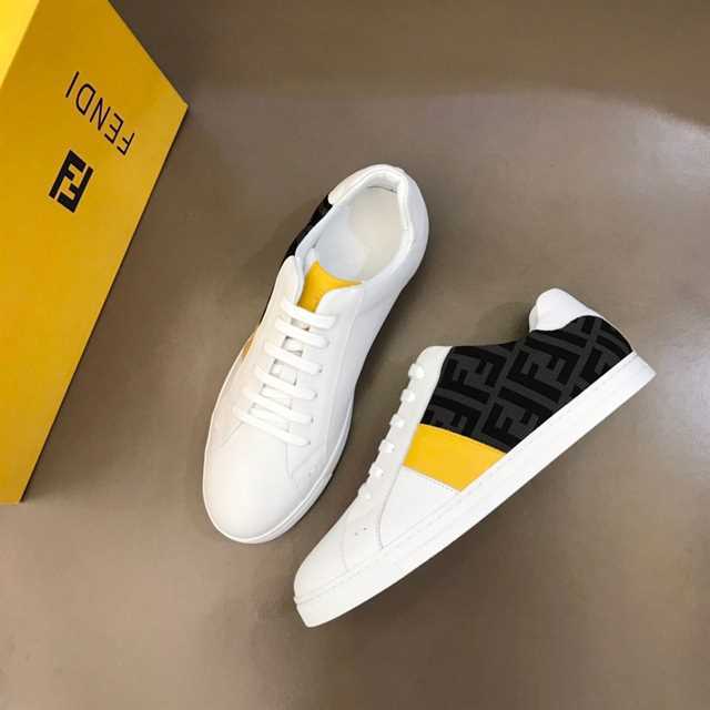 FEND1 FF LOGO PRINT LOW-TOP SNEAKERS   FD17