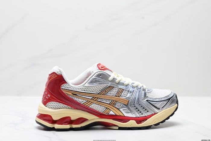 AC Gel-Kayano 14 Red and Orange Two-Tone Running Shoes 28441081