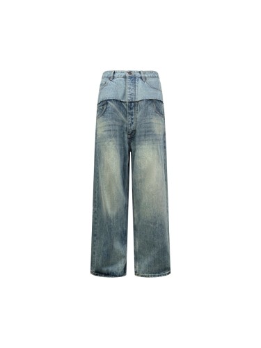 1:1 quality version 28321488 patchwork pocket jeans
