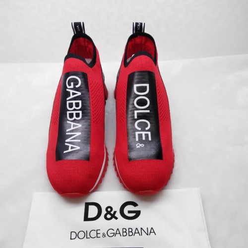 DOLCE    G@BB@N@ STRETCH MESH SORRENTO SNEAKERS WITH LOGO   DG049