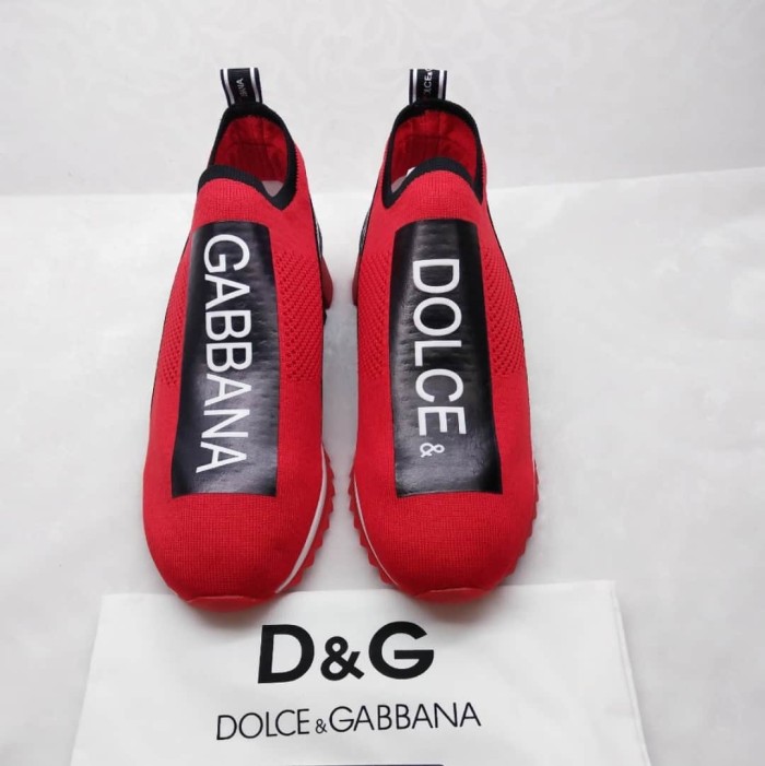 DOLCE    G@BB@N@ STRETCH MESH SORRENTO SNEAKERS WITH LOGO   DG049
