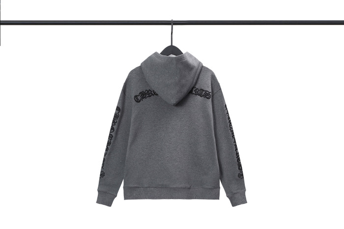 Sanskrit Embroidered Zipper Sweatshirt 2 colors