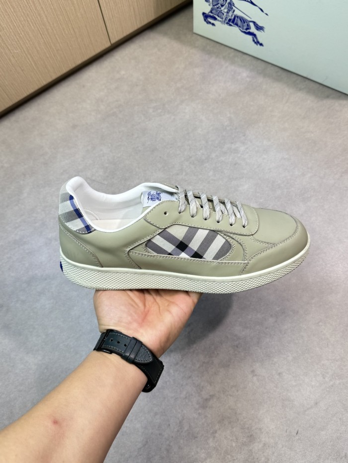 1:1 quality version Leather Plaid Patchwork Shoes 6 colors 28470989