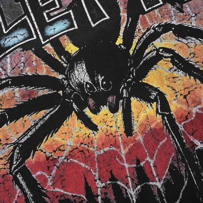 Giant Spider Web Print Washed Tee 29047372
