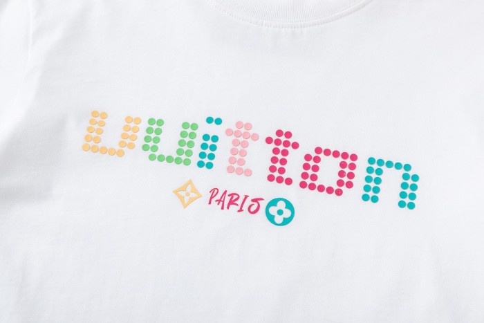 Colorful Pixel Letter Print T-Shirt for Kids 2 colors 29006458
