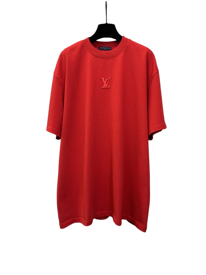 1:1 quality version Front and Back Logo Thick Pressure Adhesive Crew Neck Tee 3 colors 28903018