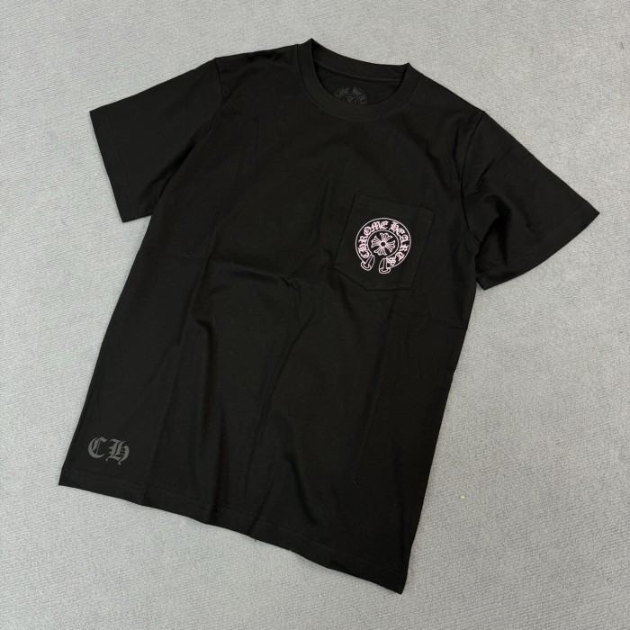 1:1 quality version Pink Horseshoe Letter Print Tee