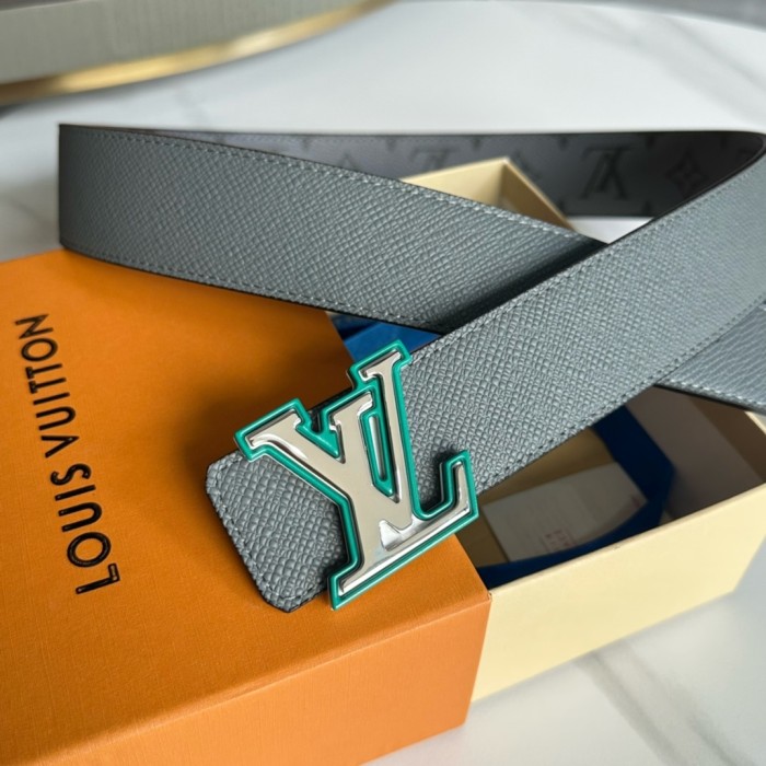 1:1 quality version 28197155 Two-Tone Monogrammed Buckle Belt 14 colors