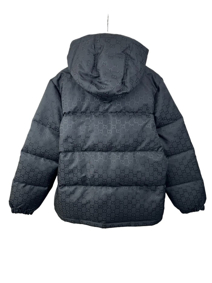[buy more save more]1:1 quality version Classic Double G black canvas hooded Down Jacket 28759355