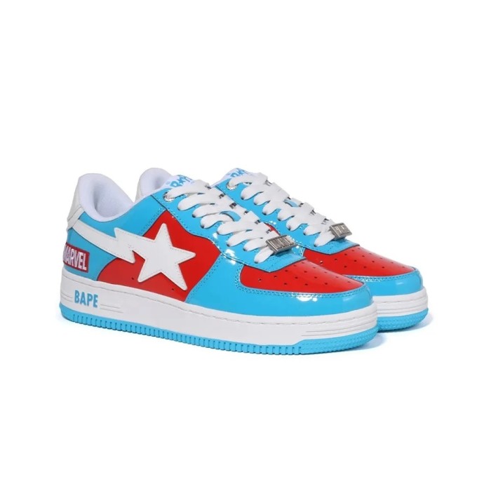[plus-size shoes]Marvel x APE STA Leather-trimmed two-tone shoes 8 colors 28635950