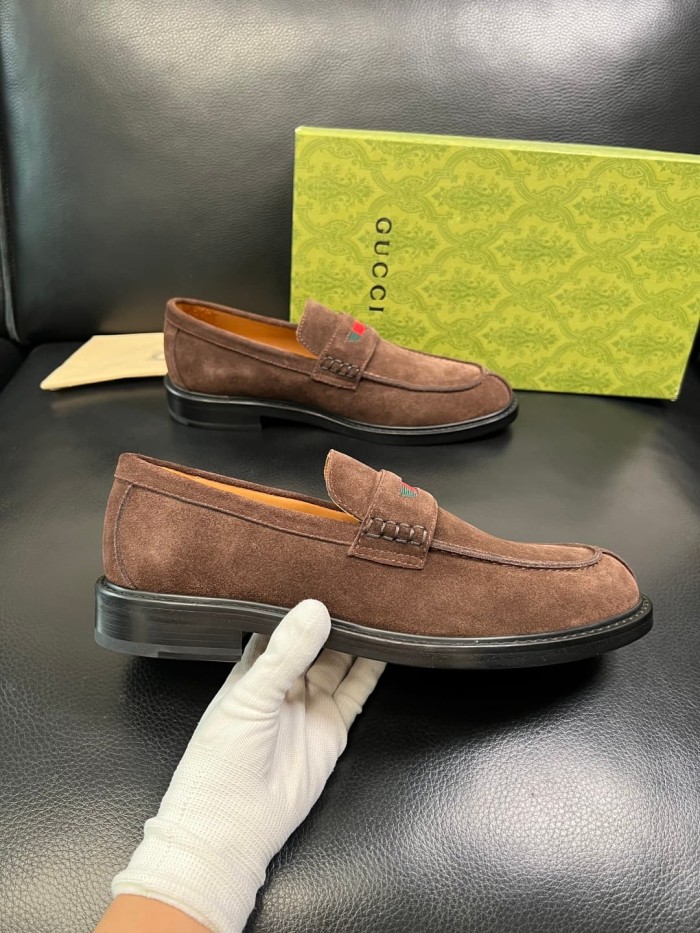 1:1 quality version Red and Green Webbing Men's Loafers 6 colors 28899672
