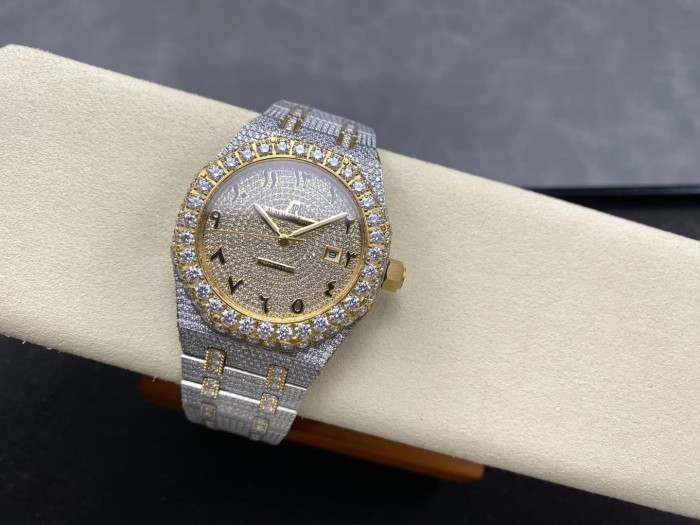1:1 quality version Full Moissanite 15400 Mechanical Watch 21 colors【Dial diameter：41mm 】28773708
