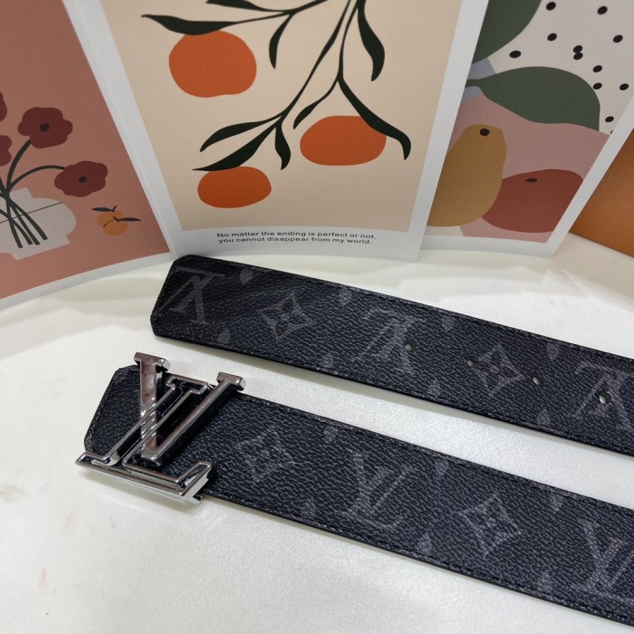 Silver Openwork Letter Buckle Belt【Width 3.5 cm】28523793