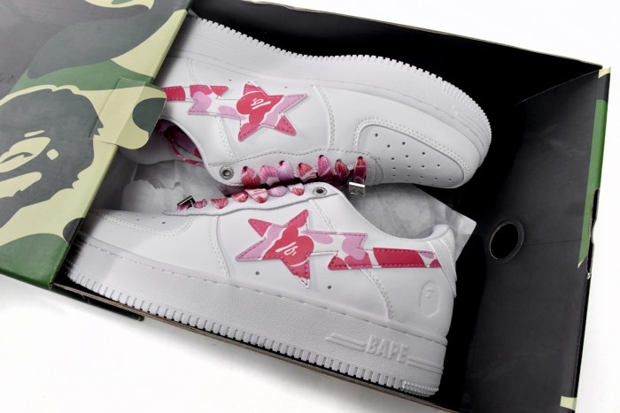 B@P B Sta Low White ABC Camo Pink (2021) 1H20191045-PNK