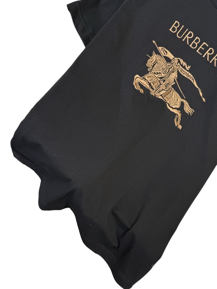 1:1 quality version  letter war horse embroidered crew neck T-shirt 2 colors 28965137