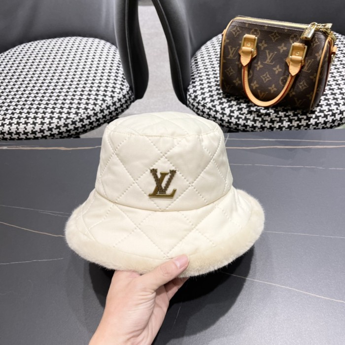 1:1 quality version Rhombus Plaid Raw Edge Fisherman's Hat 3 colors