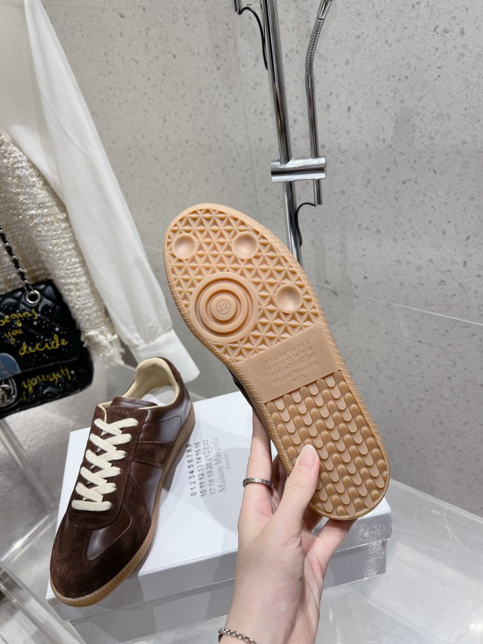 1:1 quality version M@ison 28294758 Leather Patchwork Derby Shoes 39 colors